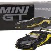 Toyota GR Supra "LB-Works" Matt Black with Yellow Graphics Limited Edition to 1800 pieces Worldwide 1/64 Diecast Model Car by True Scale Miniatures - Image 3