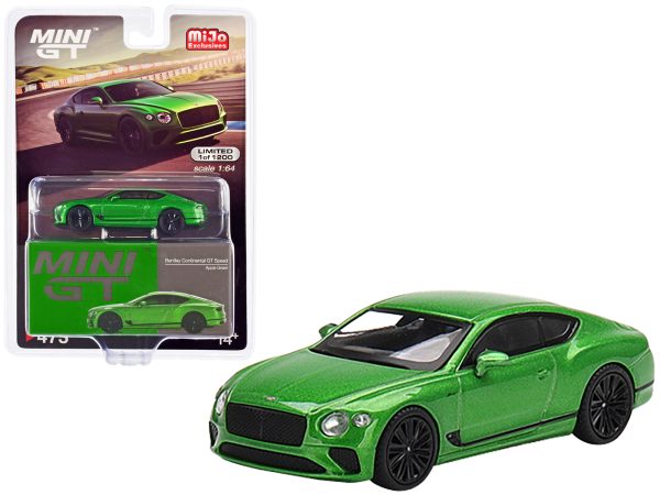 2022 Bentley Continental GT Speed Apple Green Metallic Limited Edition to 1200 pieces Worldwide 1/64 Diecast Model Car by True Scale Miniatures - Image 4