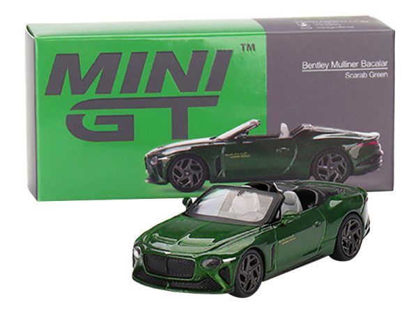 Bentley Mulliner Bacalar Convertible Scarab Green Metallic Limited Edition to 1200 pieces Worldwide 1/64 Diecast Model Car by True Scale Miniatures - Image 3