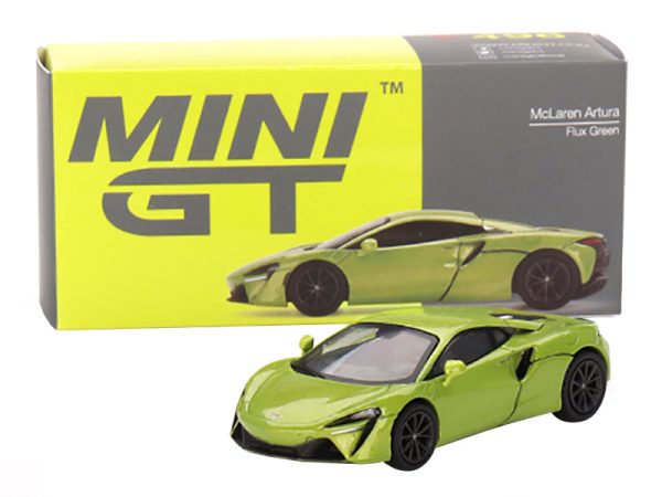 McLaren Artura Flux Green Metallic Limited Edition to 2040 pieces Worldwide 1/64 Diecast Model Car by True Scale Miniatures - Image 2
