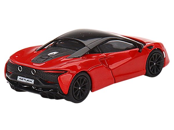 McLaren Artura Vermillion Red with Black Top Limited Edition to 2400 pieces Worldwide 1/64 Diecast Model Car by True Scale Miniatures - Image 2