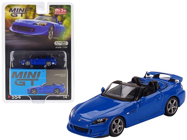 Honda S2000 (AP2) CR Convertible Apex Blue Metallic Limited Edition to 1200 pieces Worldwide 1/64 Diecast Model Car by True Scale Miniatures - Image 4