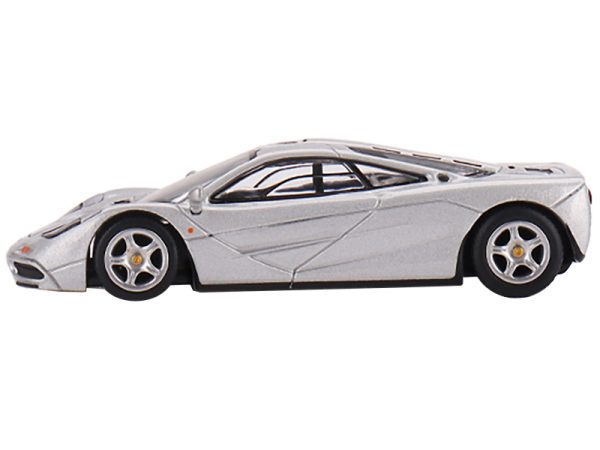 McLaren F1 Magnesium Silver Metallic Limited Edition to 3000 pieces Worldwide 1/64 Diecast Model Car by True Scale Miniatures - Image 2