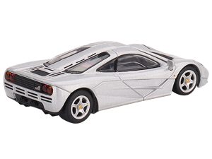 McLaren F1 Magnesium Silver Metallic Limited Edition to 3000 pieces Worldwide 1/64 Diecast Model Car by True Scale Miniatures