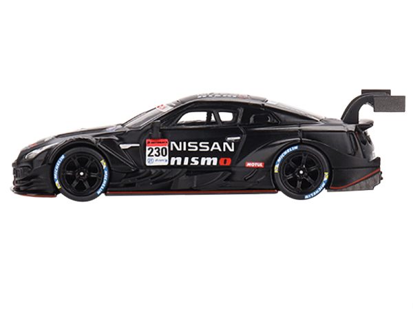 Nissan GT-R Nismo GT500 #230 "2021 Prototype" Black "Super GT Series" Limited Edition 1/64 Diecast Model Car by True Scale Miniatures - Image 2