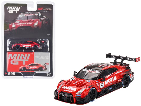 Nissan GT-R Nismo GT500 #23 "Motul Autech GT-R" Nismo "Super GT Series" (2021) Limited Edition 1/64 Diecast Model Car by True Scale Miniatures - Image 3