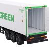 Western Star 49X Blue with 40' Reefer Shipping Container "Evergreen" Limited Edition 1/64 Diecast Model by True Scale Miniatures - Image 2