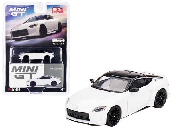 2023 Nissan Z Performance Everest White Metallic with Black Top Limited Edition to 3000 pieces Worldwide 1/64 Diecast Model Car by True Scale Miniatures - Image 4