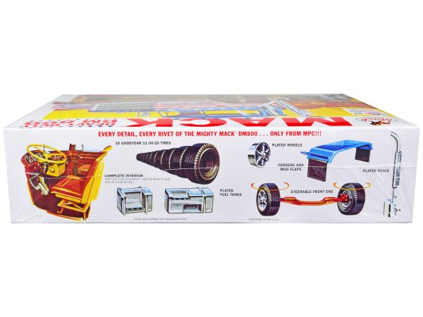 Skill 3 Model Kit Mack DM 800 Semi Tractor Truck 1/25 Scale Model by MPC - Image 2