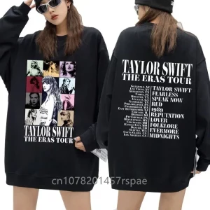 New Taylor Swift The Eras Tour International Men Women Sweatshirt Hoodie Sweater Round Print Taylor Poster fleece merch clothes