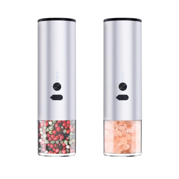 Electric Food Corn Soybean Salt And Pepper Grinder Mill Machine Rechargeable Electric Pepper And Salt Grinder Set With LED Kitchen Gadgets - Image 4