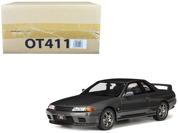 1993 Nissan Skyline GT-R (BNR32) RHD (Right Hand Drive) Gun Gray Metallic Limited Edition to 3000 pieces Worldwide 1/18 Model Car by Otto Mobile - Image 4