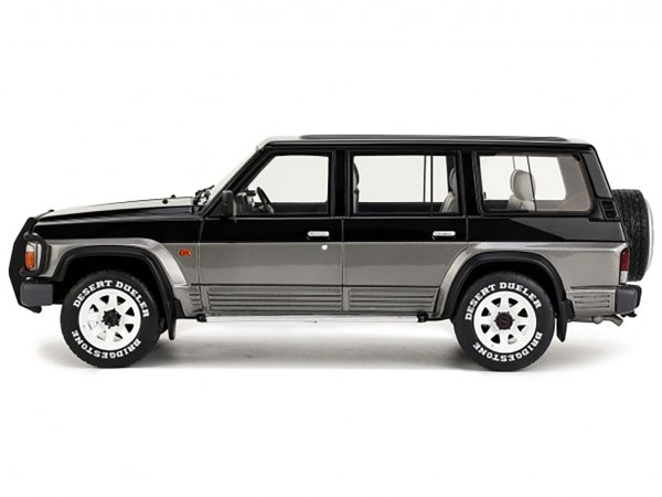 1992 Nissan Patrol GR Y60 Black and Graphite Gray Limited Edition to 3000 pieces Worldwide 1/18 Model Car by Otto Mobile - Image 4