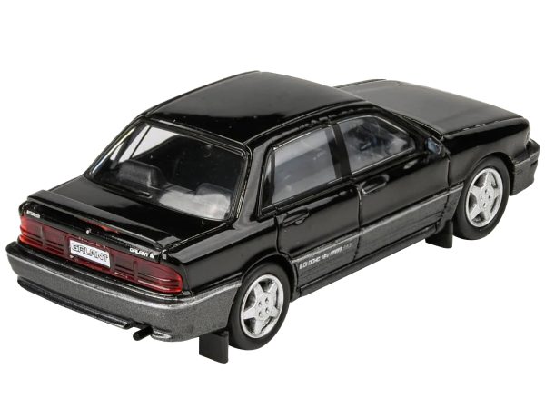 1988 Mitsubishi Galant VR-4 Lamp Black and Chateau Silver 1/64 Diecast Model Car by Paragon Models - Image 2