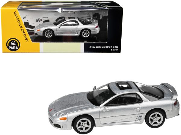 Mitsubishi 3000GT GTO Silver Metallic with Sunroof 1/64 Diecast Model Car by Paragon Models - Image 3