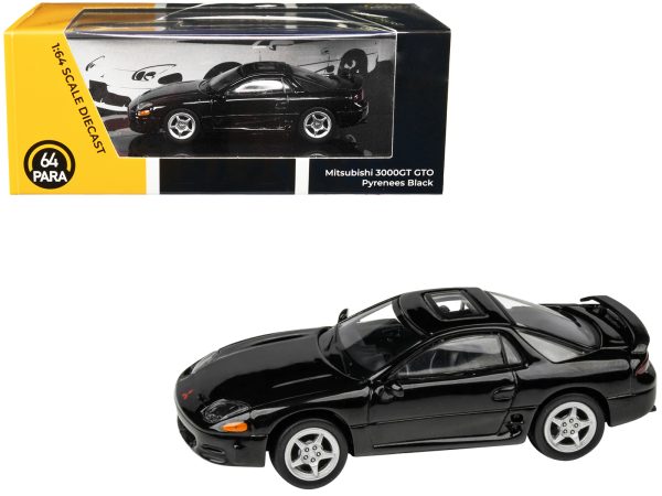 Mitsubishi 3000GT GTO Pyrenees Black with Sunroof 1/64 Diecast Model Car by Paragon Models - Image 3