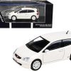 2001 Honda Civic Type R EP3 Championship White Metallic 1/64 Diecast Model Car by Paragon Models