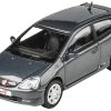2001 Honda Civic Type R EP3 Cosmic Gray Metallic 1/64 Diecast Model Car by Paragon Models - Image 3