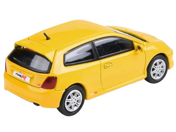 2001 Honda Civic Type R EP3 Sunlight Yellow 1/64 Diecast Model Car by Paragon Models - Image 3