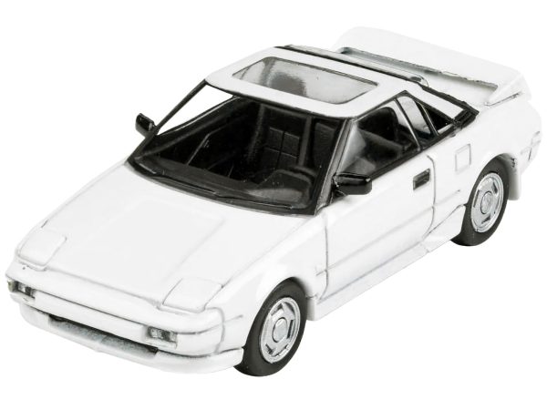 1985 Toyota MR2 MK1 Super White with Sunroof 1/64 Diecast Model Car by Paragon Models - Image 3