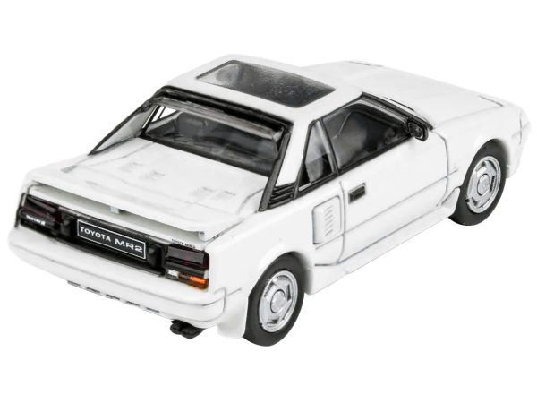 1985 Toyota MR2 MK1 Super White with Sunroof 1/64 Diecast Model Car by Paragon Models - Image 2