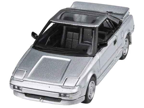 1985 Toyota MR2 MK1 Super Silver Metallic with Sunroof 1/64 Diecast Model Car by Paragon Models - Image 4