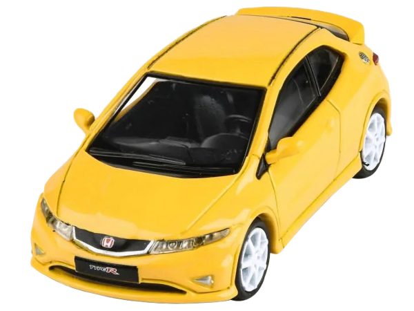 2007 Honda Civic Type R FN2 Sunlight Yellow 1/64 Diecast Model Car by Paragon Models - Image 3