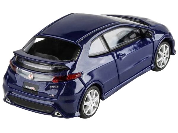 2007 Honda Civic Type R FN2 Sapphire Blue Metallic 1/64 Diecast Model Car by Paragon Models - Image 2