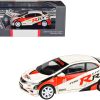 2007 Honda Civic Type R FN2 White "Race Livery" 1/64 Diecast Model Car by Paragon Models - Image 3
