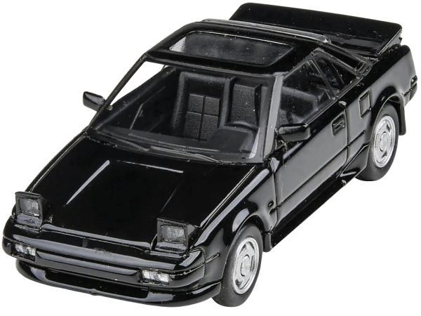 1985 Toyota MR2 MK1 Black Metallic with Sunroof 1/64 Diecast Model Car by Paragon Models - Image 3