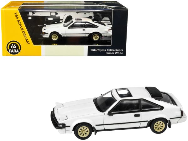 1984 Toyota Celica Supra Super White with Sunroof 1/64 Diecast Model Car by Paragon Models - Image 3