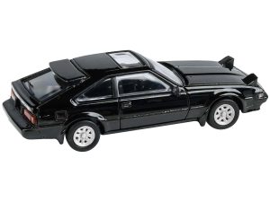 1984 Toyota Celica Supra XX Black with Sunroof 1/64 Diecast Model Car by Paragon Models