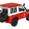 2014 Toyota Land Cruiser 71 SWB (Short Wheel Base) Red and White "2023 Auto Salon" 1/64 Diecast Model Car by Paragon Models - Image 2