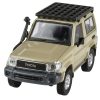 2014 Toyota Land Cruiser 71 SWB (Short Wheel Base) Sandy Taupe Brown 1/64 Diecast Model Car by Paragon Models - Image 2