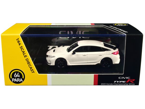 2023 Honda Civic Type R FL5 Championship White 1/64 Diecast Model Car by Paragon Models - Image 2