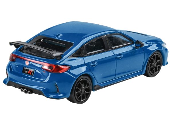 2023 Honda Civic Type R FL5 Boost Blue Pearl 1/64 Diecast Model Car by Paragon Models - Image 2