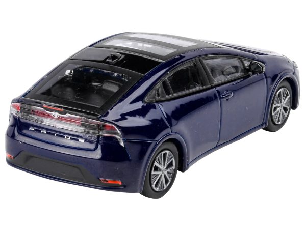 2023 Toyota Prius Reservoir Blue with Black Top and Sun Roof and Sun Roof 1/64 Diecast Model Car by Paragon Models - Image 3
