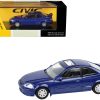 1999 Honda Civic Si Electron Blue Metallic with Sun Roof 1/64 Diecast Model Car by Paragon Models - Image 3