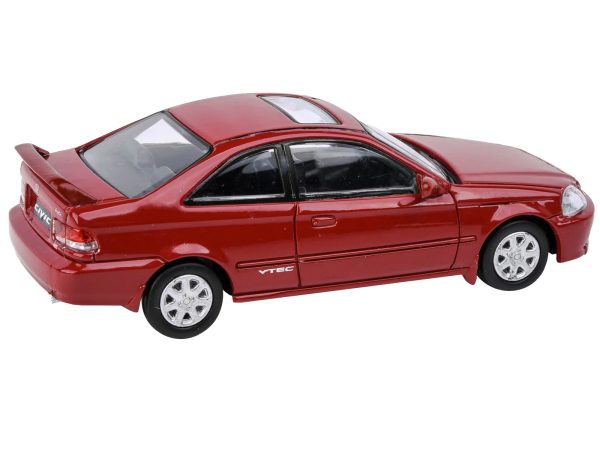 1999 Honda Civic Si Milano Red with Sun Roof 1/64 Diecast Model Car by Paragon Models