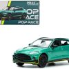 Aston Martin DBX Racing Green Metallic with Black Top 1/64 Diecast Model Car by Pop Race - Image 2