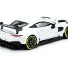 Aston Martin GT3 White 1/64 Diecast Model Car by Pop Race - Image 2