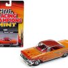 1960 Chevrolet Impala Orange with Red Flames Limited Edition to 3,200 pieces Worldwide 1/64 Diecast Model Car by Racing Champions