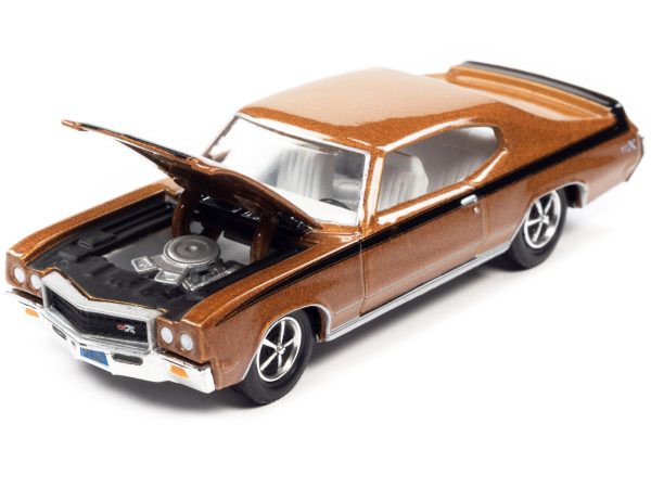 1970 Buick GSX Orange Metallic with Black Stripes and Hood "Racing Champions Mint 2022" Release 2 Limited Edition to 8500 pieces Worldwide 1/64 Diecast Model Car by Racing Champions - Image 2