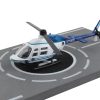Bell 206 Jetranger Helicopter White and Blue "Police-N70650" with Runway Section Diecast Model by Runway24 - Image 2