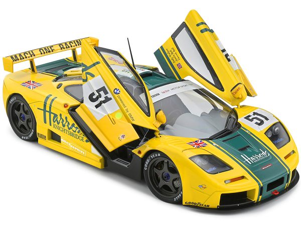 McLaren F1 GTR Short Tail #51 Andy Wallace - Derek Bell - Justin Bell "Harrod's" 24H of Le Mans (1995) "Competition" Series 1/18 Diecast Model Car by Solido - Image 3