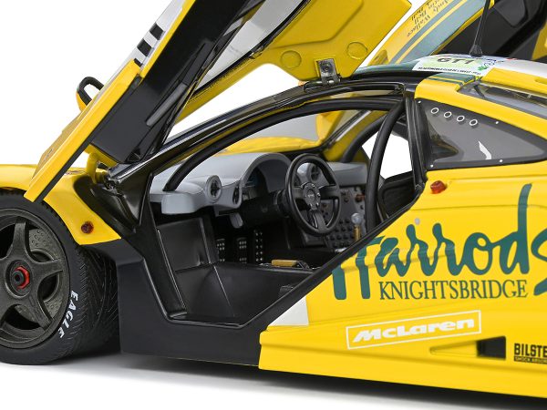 McLaren F1 GTR Short Tail #51 Andy Wallace - Derek Bell - Justin Bell "Harrod's" 24H of Le Mans (1995) "Competition" Series 1/18 Diecast Model Car by Solido - Image 4