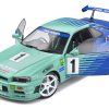 Nissan Skyline GT-R (R34) RHD (Right Hand Drive) #1 Hironori Takeuchi - Yuji Tachikawa "Falken" JGTC (Japan Grand Touring Championship) (2001) "Competition" Series 1/18 Diecast Model Car by Solido - Image 5