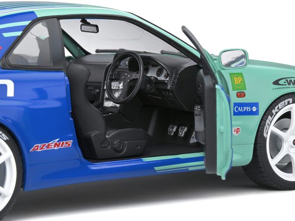 Nissan Skyline GT-R (R34) RHD (Right Hand Drive) #1 Hironori Takeuchi - Yuji Tachikawa "Falken" JGTC (Japan Grand Touring Championship) (2001) "Competition" Series 1/18 Diecast Model Car by Solido - Image 4