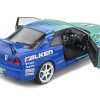 Nissan Skyline GT-R (R34) RHD (Right Hand Drive) #1 Hironori Takeuchi - Yuji Tachikawa "Falken" JGTC (Japan Grand Touring Championship) (2001) "Competition" Series 1/18 Diecast Model Car by Solido - Image 2
