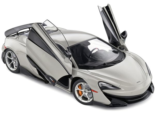 2018 McLaren 600 LT Coupe Blade Silver 1/18 Diecast Model Car by Solido - Image 4